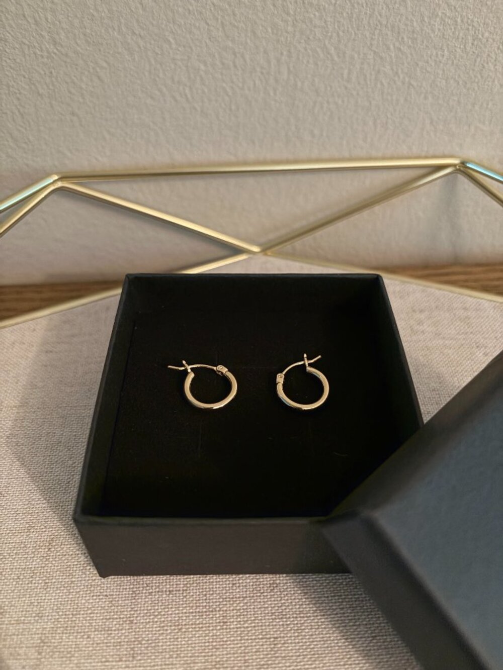 Gold Plated Hoop Earrings NEW